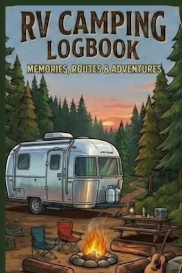 Airstream Style RV Logbook Cover