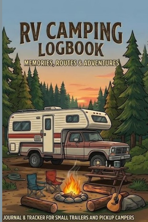Truck Camper RV Logbook Cover
