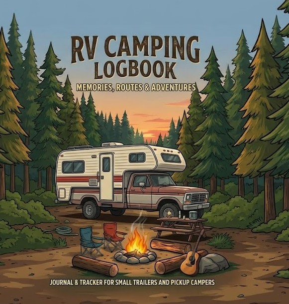 Truck Camper RV Logbook Cover